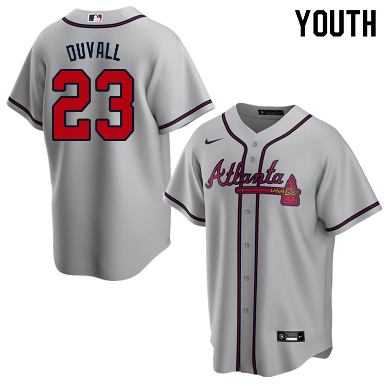 Nike Youth #23 Adam Duvall Atlanta Braves Baseball Jerseys Sale-Gray